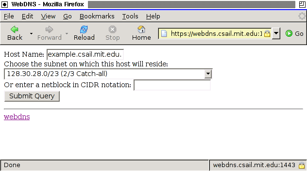 Screen shot of network selection dialog" border